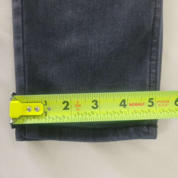 Cello Jeans Juniors 5 Black High Rise Womens Skinny Leg Distressed Denim 28x26.5 - Picture 6 of 16